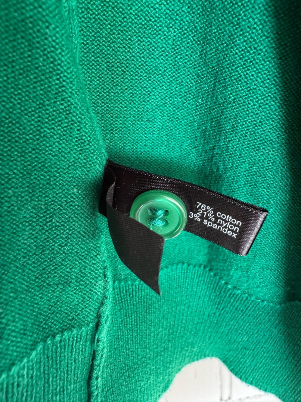 The Limited Kelly Green Button-Front Crewneck Cardigan - Picture 4 of 5